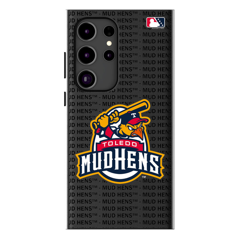 Toledo Mud Hens Text Backdrop Galaxy MagSafe Compatible Phone Case