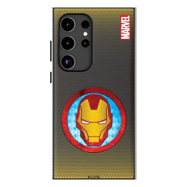 Marvel Avengers Iron Man Grid Galaxy MagSafe Compatible Phone Case