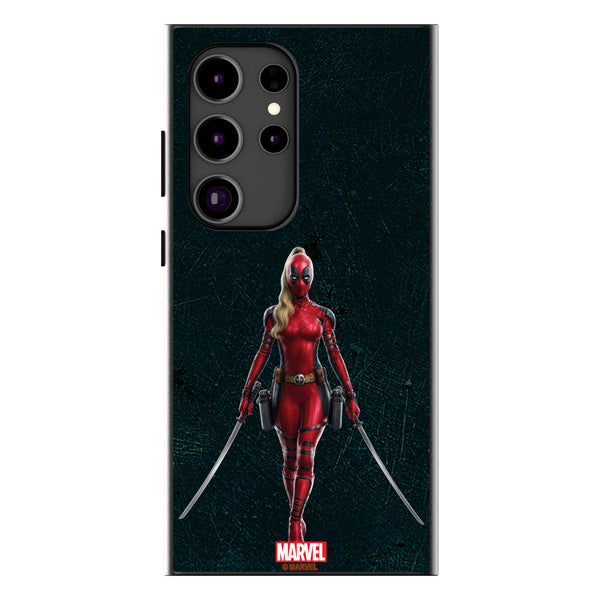 Marvel Ladypool Badge Galaxy MagSafe Compatible Phone Case for Samsung Galaxy