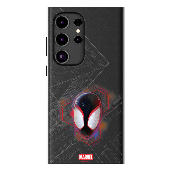 Marvel Miles Morales Badge Galaxy MagSafe Compatible Phone Case for Samsung Galaxy