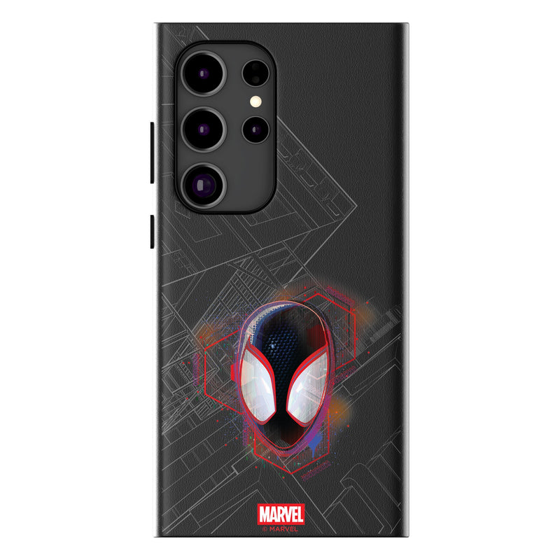 Marvel Miles Morales Badge Galaxy MagSafe Compatible Phone Case for Samsung Galaxy