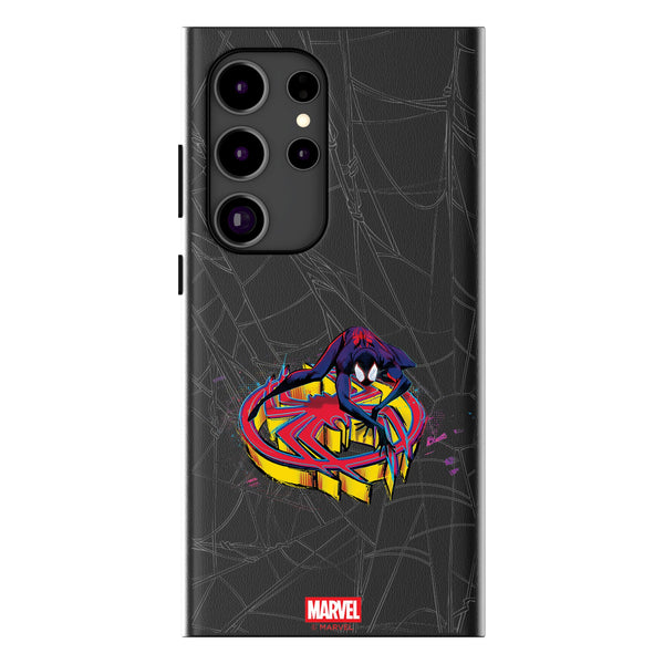Marvel Miles Morales Badge Galaxy MagSafe Compatible Phone Case for Samsung Galaxy