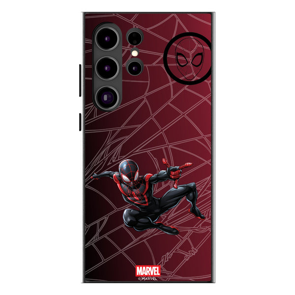 Marvel Miles Morales MechLine Galaxy MagSafe Compatible Phone Case for Samsung Galaxy