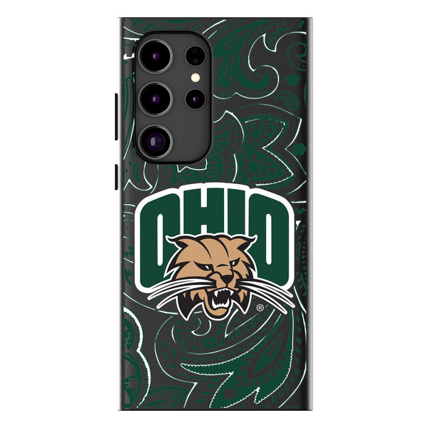 Ohio University Bobcats Paisley Galaxy MagSafe Compatible Phone Case