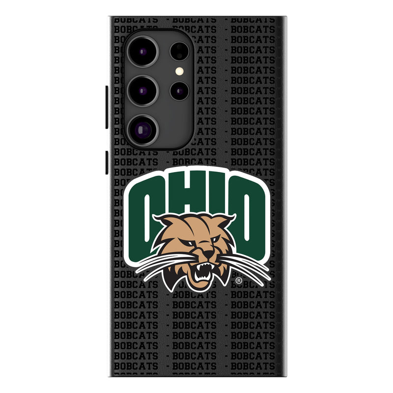 Ohio University Bobcats Text Backdrop Galaxy MagSafe Compatible Phone Case