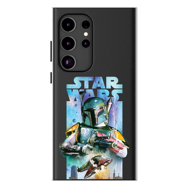 Star Wars Boba Fett Portrait Collage Galaxy MagSafe Compatible Phone Case