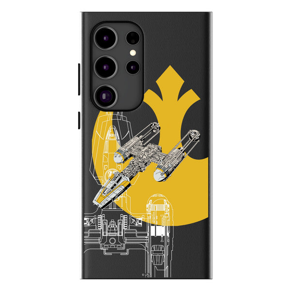 Star Wars Y-Wing FactionTech Galaxy MagSafe Compatible Phone Case for Samsung Galaxy