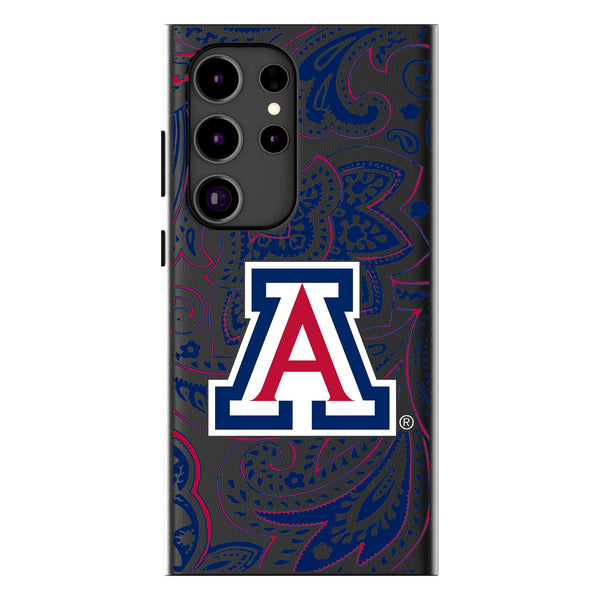 University of Arizona Wildcats Paisley Galaxy MagSafe Compatible Phone Case