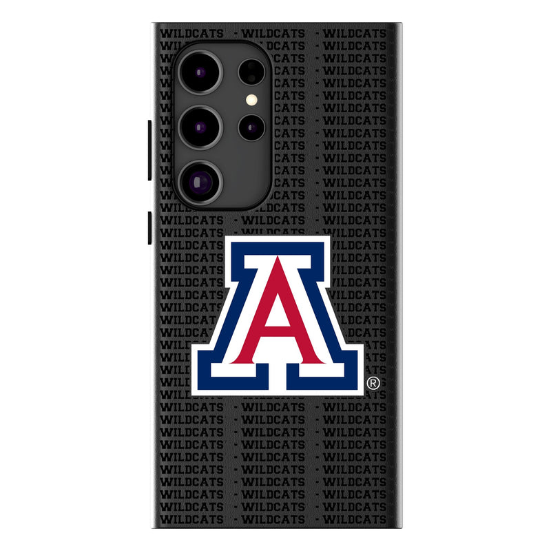 University of Arizona Wildcats Text Backdrop Galaxy MagSafe Compatible Phone Case