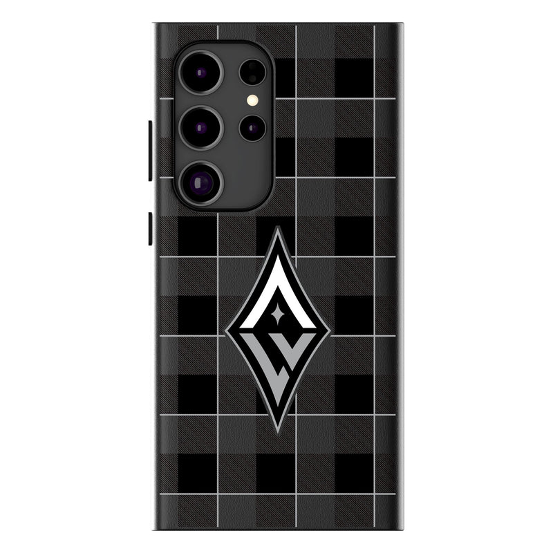 Las Vegas Aces Plaid Galaxy MagSafe Compatible Phone Case