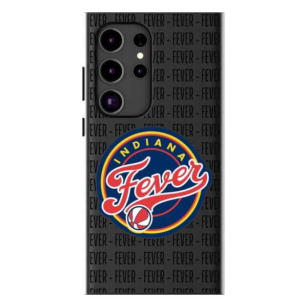 Indiana Fever Text Backdrop Galaxy MagSafe Compatible Phone Case