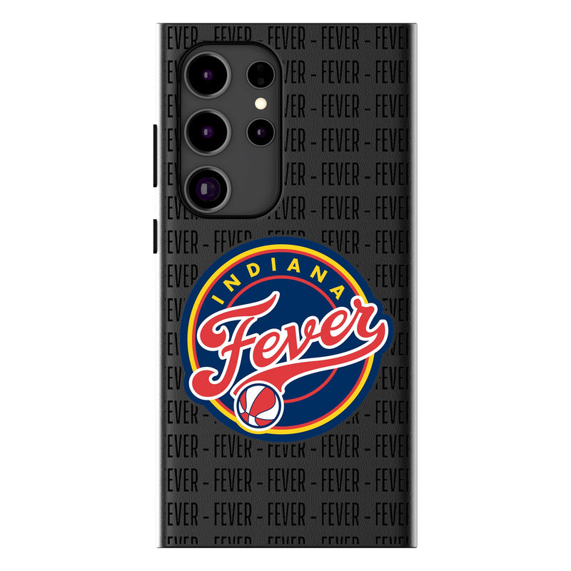 Indiana Fever Text Backdrop Galaxy MagSafe Compatible Phone Case