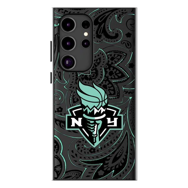 New York Liberty Paisley Galaxy MagSafe Compatible Phone Case