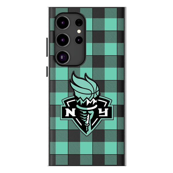 New York Liberty Plaid Galaxy MagSafe Compatible Phone Case