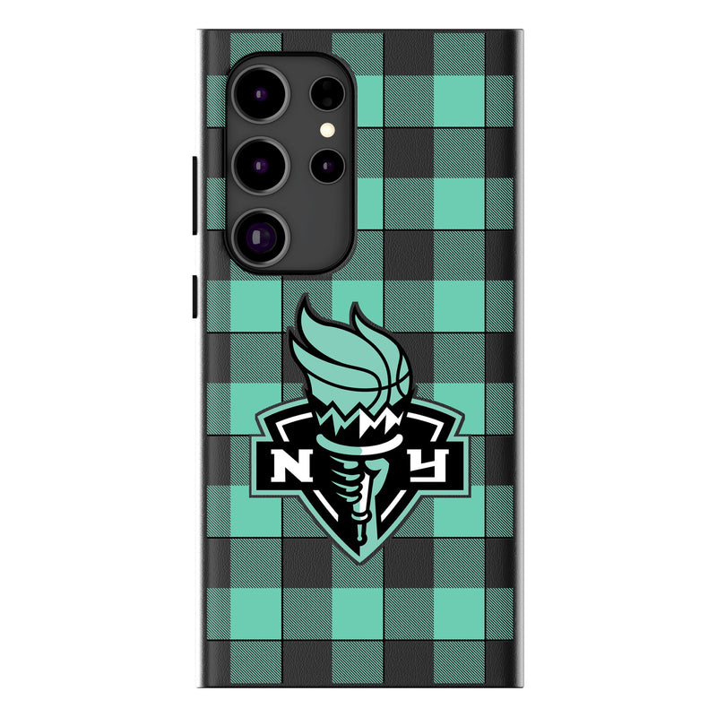 New York Liberty Plaid Galaxy MagSafe Compatible Phone Case