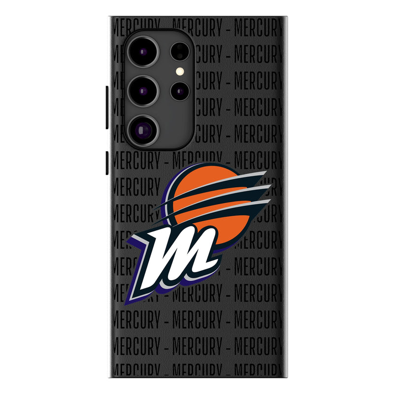 Phoenix Mercury Text Backdrop Galaxy MagSafe Compatible Phone Case