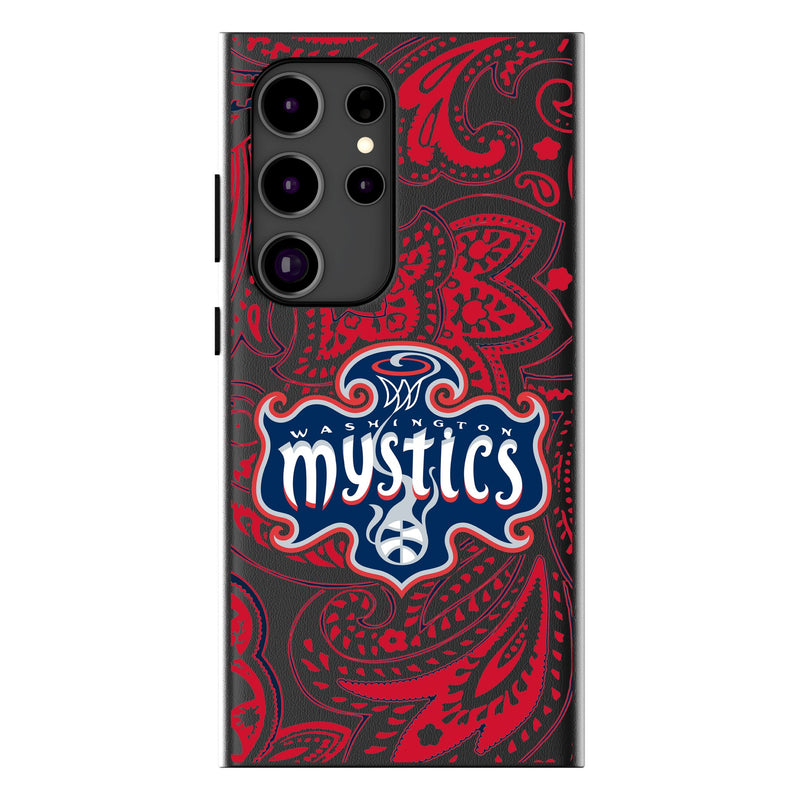 Washington Mystics Paisley Galaxy MagSafe Compatible Phone Case