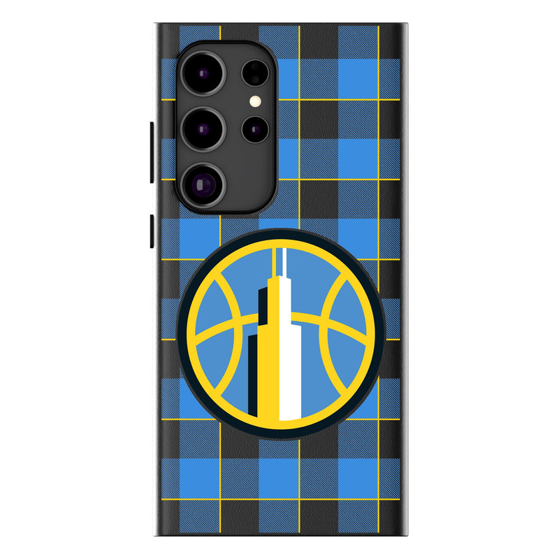 Chicago Sky Plaid Galaxy MagSafe Compatible Phone Case