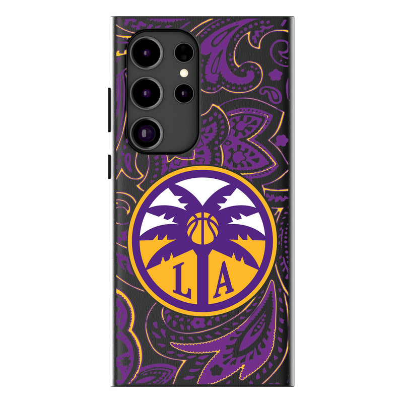 Los Angeles Sparks Paisley Galaxy MagSafe Compatible Phone Case