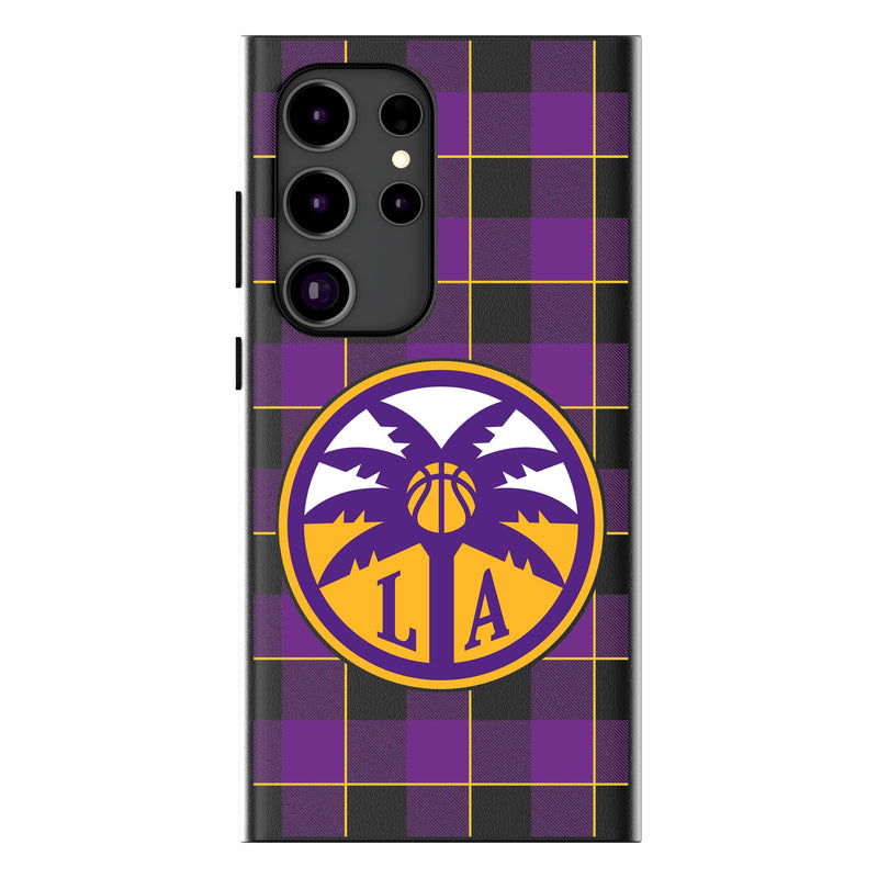 Los Angeles Sparks Plaid Galaxy MagSafe Compatible Phone Case