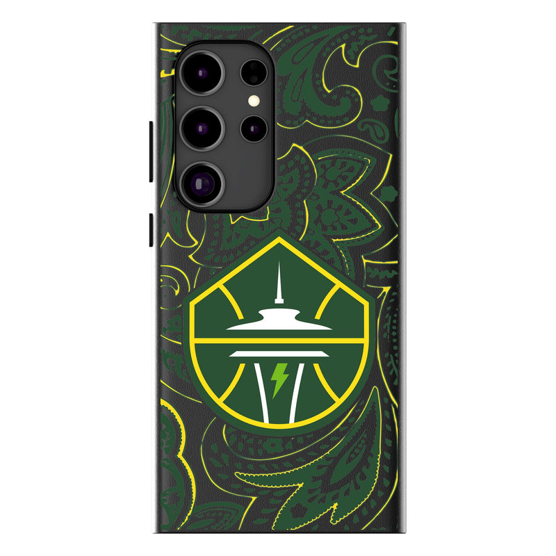 Seattle Storm Paisley Galaxy MagSafe Compatible Phone Case