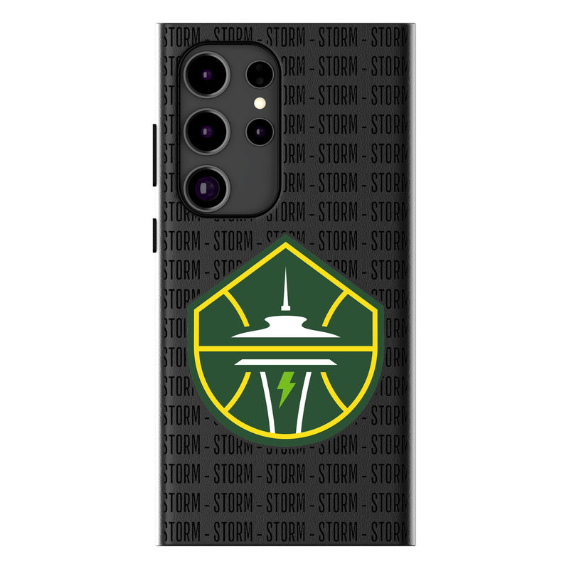 Seattle Storm Text Backdrop Galaxy MagSafe Compatible Phone Case