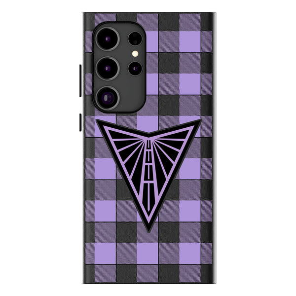 Golden State Valkyries Plaid Galaxy MagSafe Compatible Phone Case for Samsung Galaxy