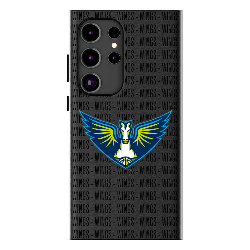 Dallas Wings Text Backdrop Galaxy MagSafe Compatible Phone Case