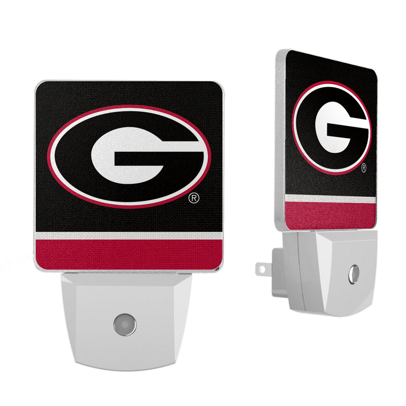 University of Georgia Bulldogs Stripe Night Light 2-Pack
