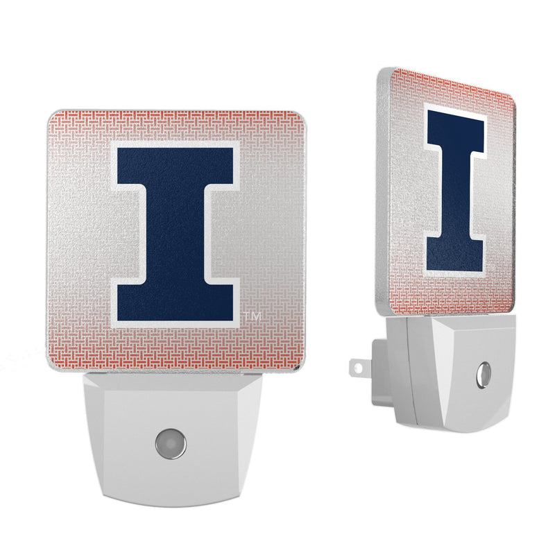 University of Illinois Fighting Illini Linen Night Light 2-Pack