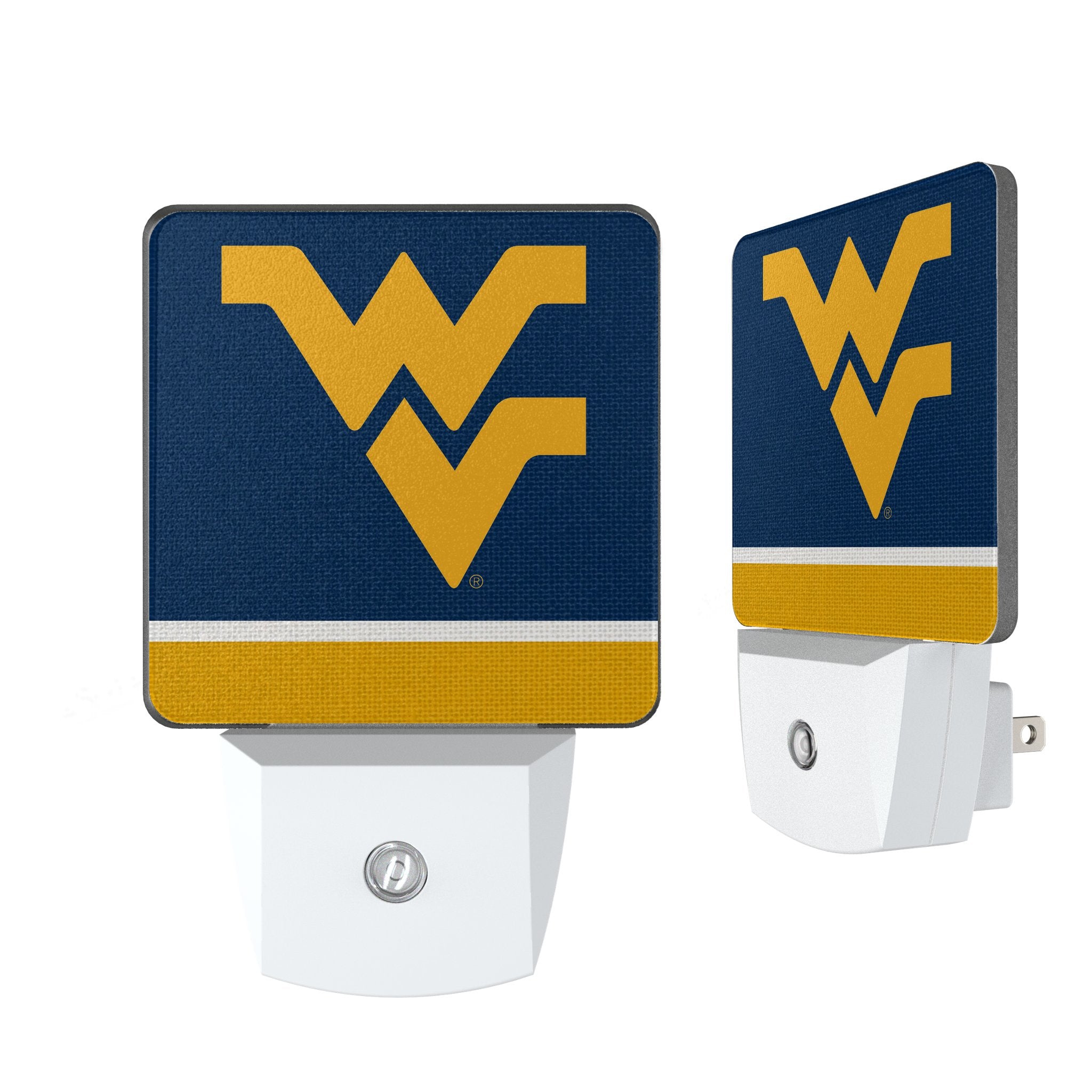 West Virginia University Mountaineers Stripe Night Light 2-Pack