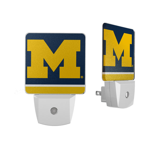 University of Michigan Wolverines Stripe Night Light 2-Pack