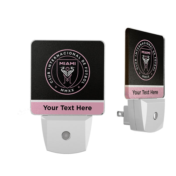 Inter Miami CF Personalized Endzone Solid Night Light 2-Pack