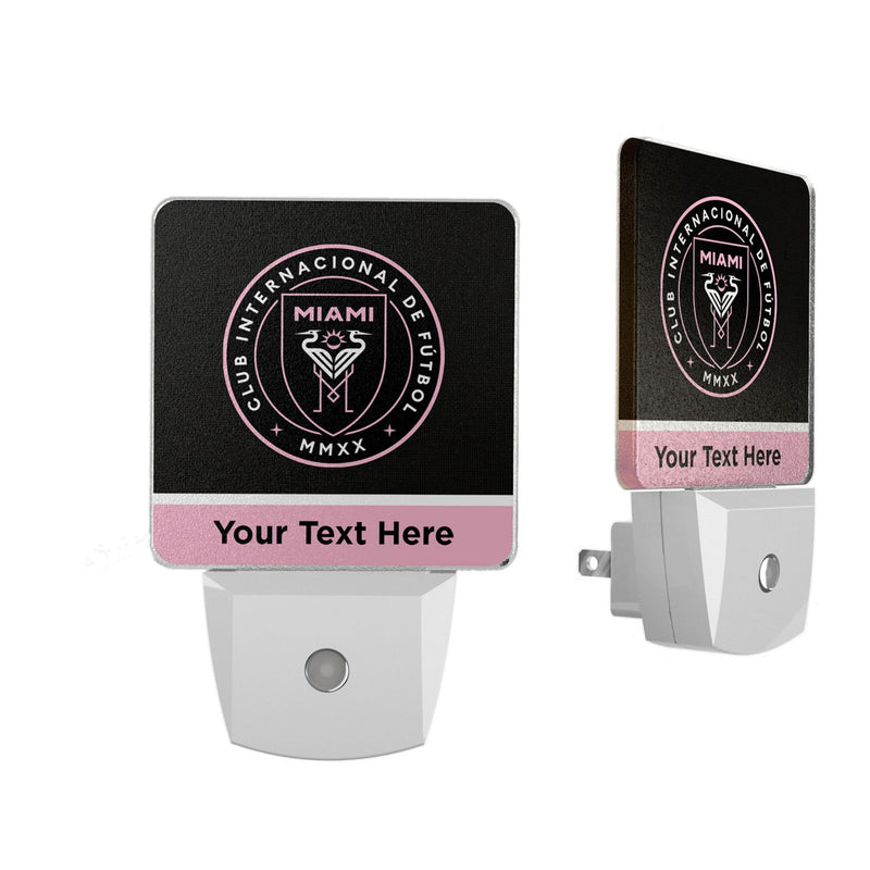 Inter Miami CF Personalized Endzone Solid Night Light 2-Pack