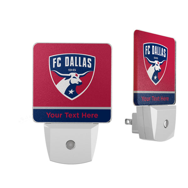 FC Dallas Personalized Endzone Solid Night Light 2-Pack