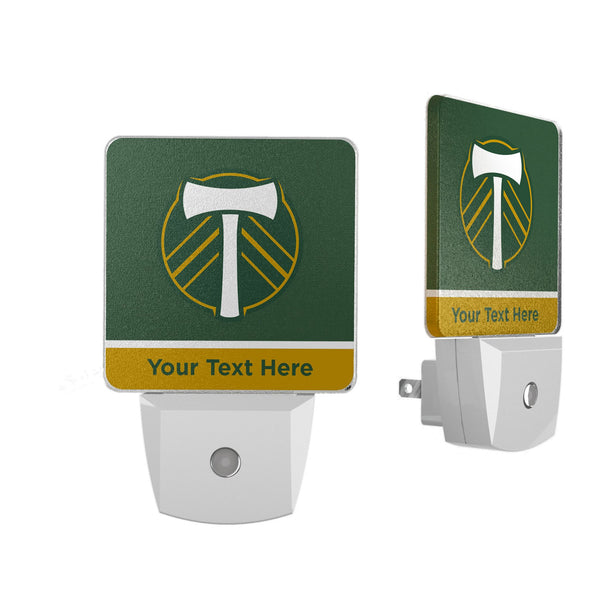 Portland Timbers Personalized Endzone Solid Night Light 2-Pack