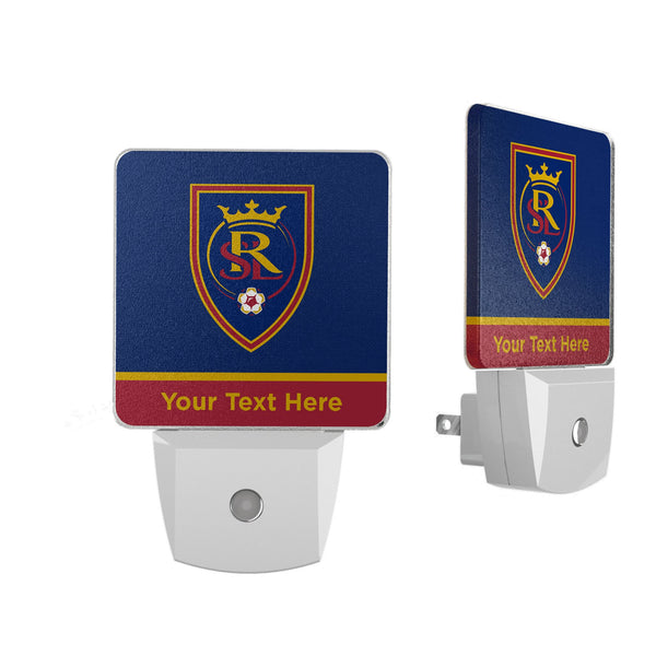 Real Salt Lake Personalized Endzone Solid Night Light 2-Pack