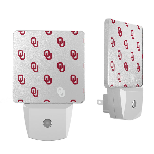 University of Oklahoma Sooners Fashion Pattern Night Light 2-Pack