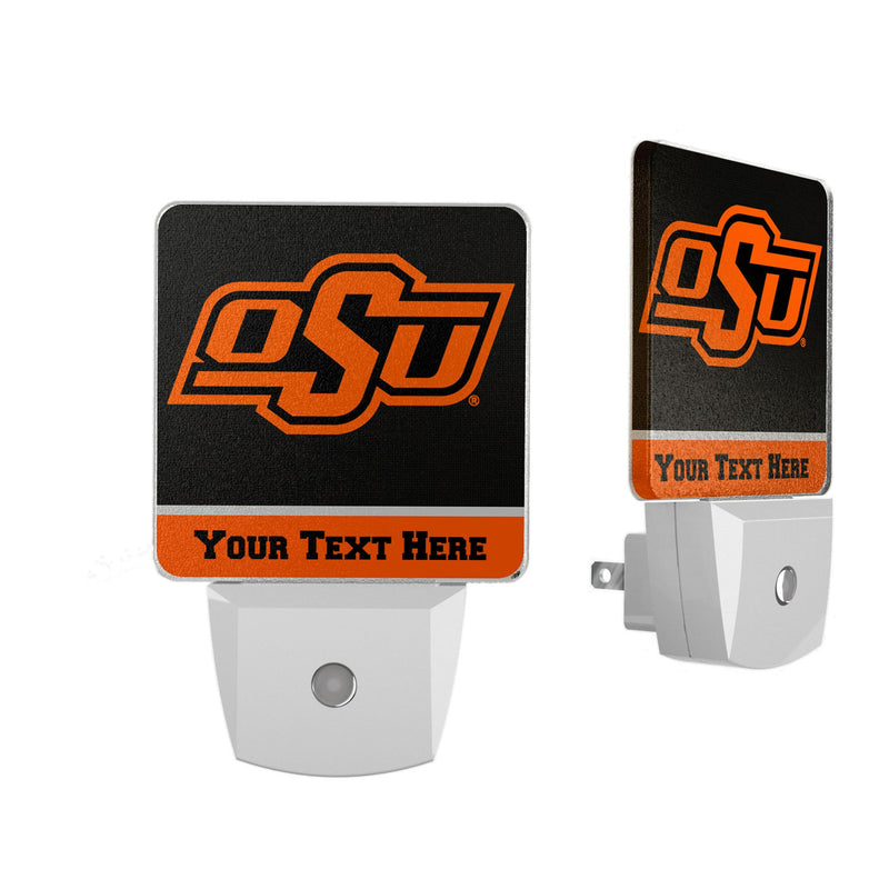 Oklahoma State University Cowboys Personalized Endzone Solid Night Light 2-Pack