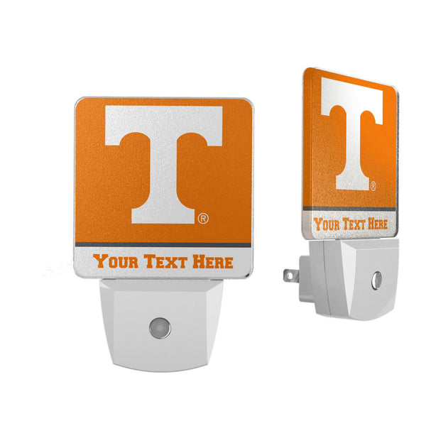 University of Tennessee Volunteers Personalized Endzone Solid Night Light 2-Pack