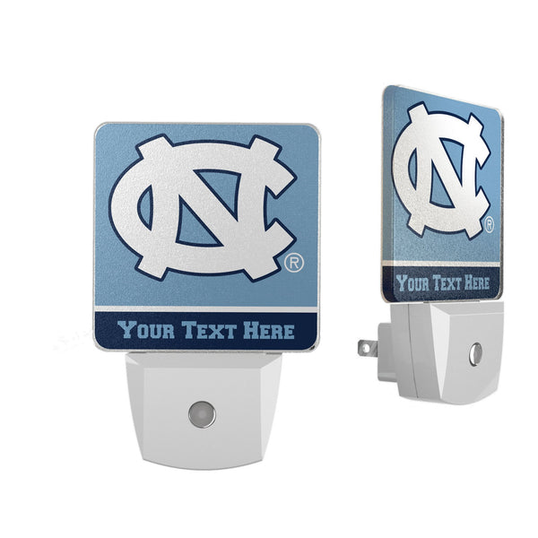 University of North Carolina Tar Heels Personalized Endzone Solid Night Light 2-Pack