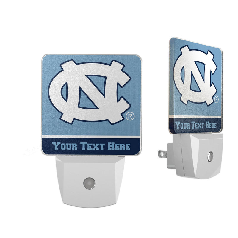 University of North Carolina Tar Heels Personalized Endzone Solid Night Light 2-Pack