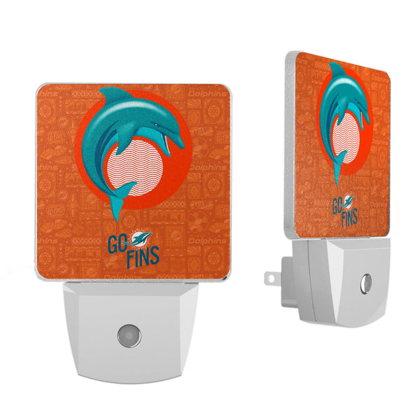 Miami Dolphins 2024 Illustrated Limited Edition Night Light 2-Pack