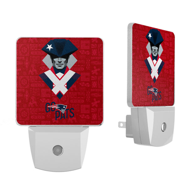 New England Patriots 2024 Illustrated Limited Edition Night Light 2-Pack