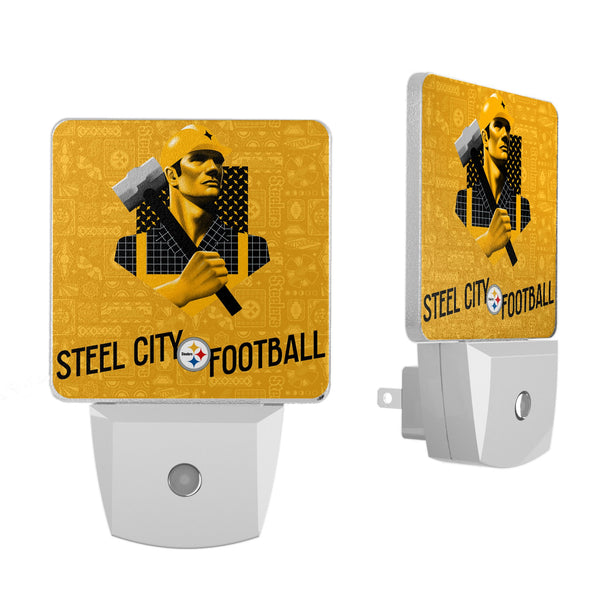 Pittsburgh Steelers 2024 Illustrated Limited Edition Night Light 2-Pack