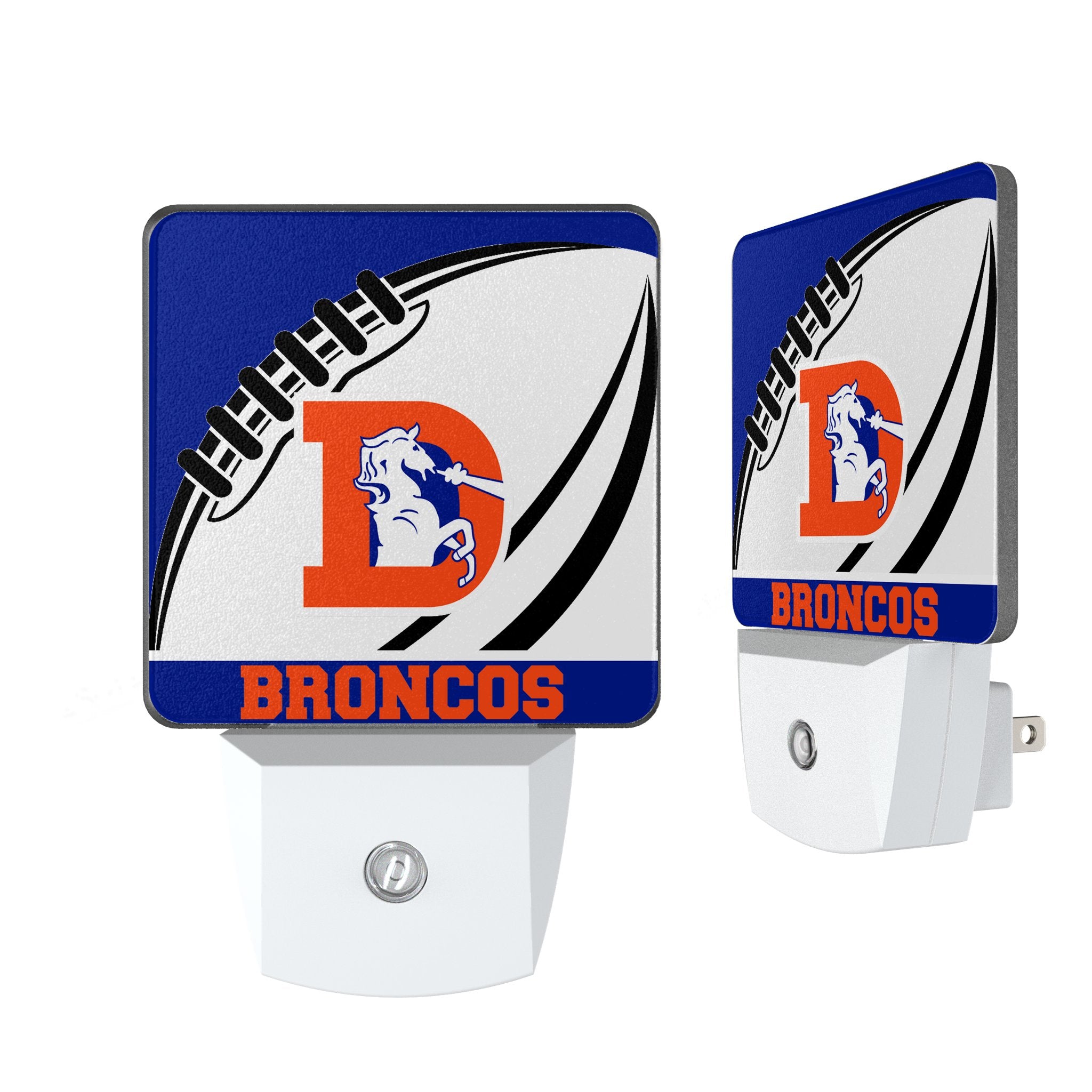 Denver Broncos 1993-1996 Historic Collection Passtime Night Light 2-Pack