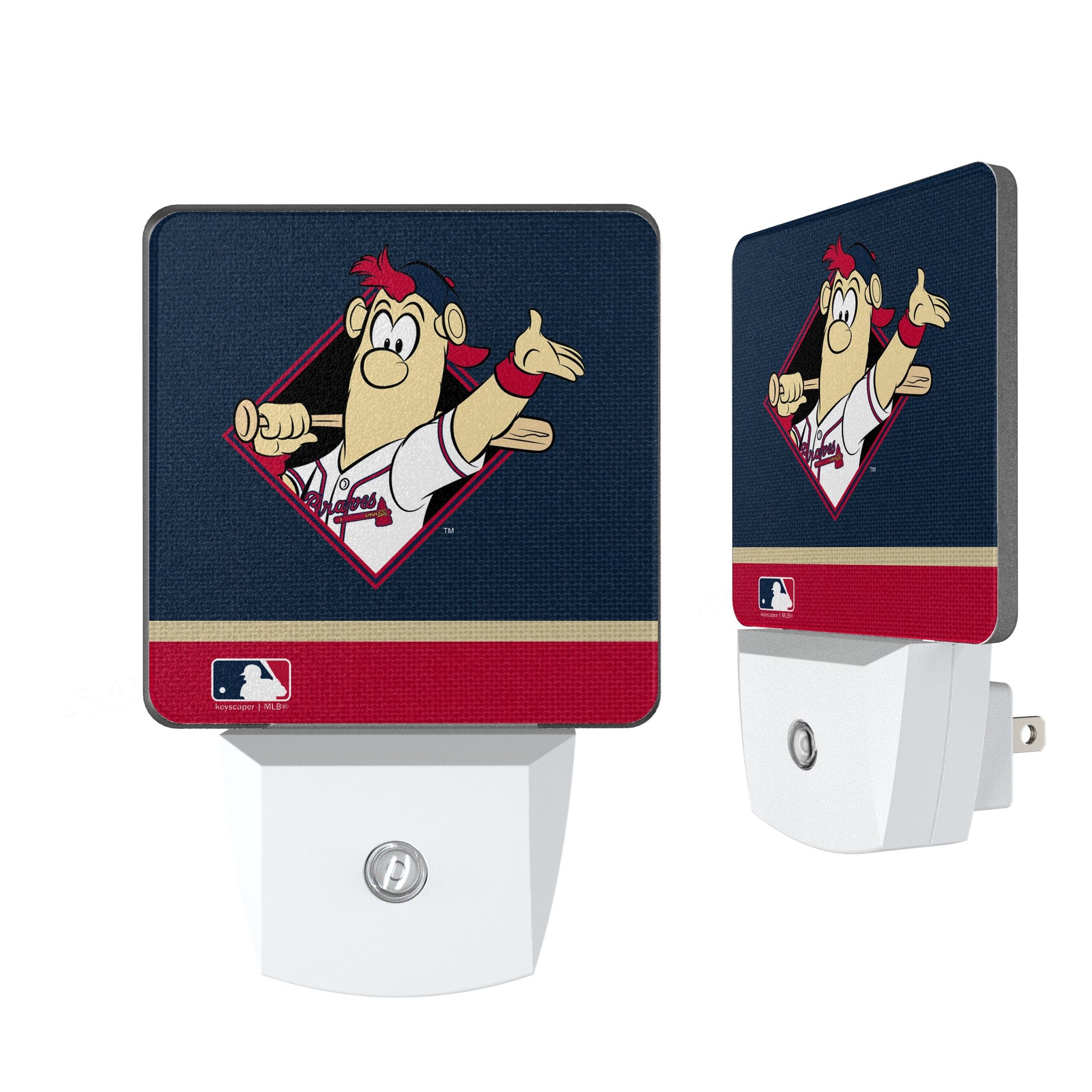 Atlanta Braves Stripe Night Light 2-Pack