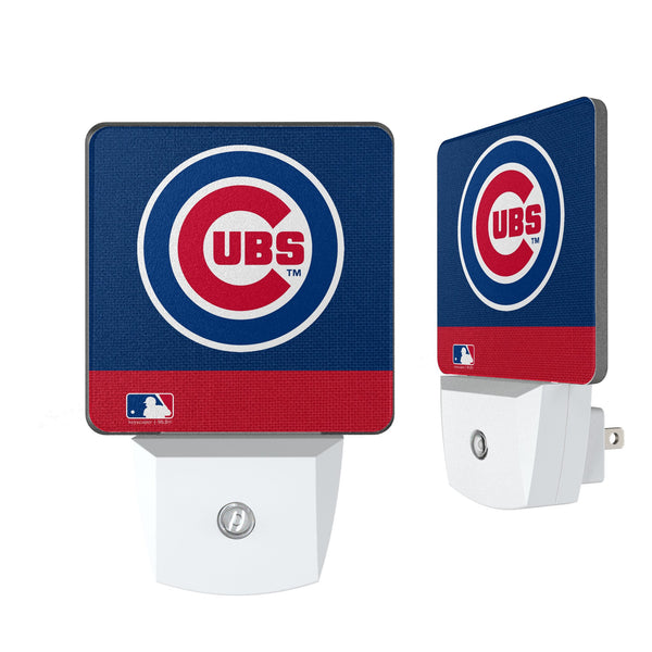 Chicago Cubs Stripe Night Light 2-Pack