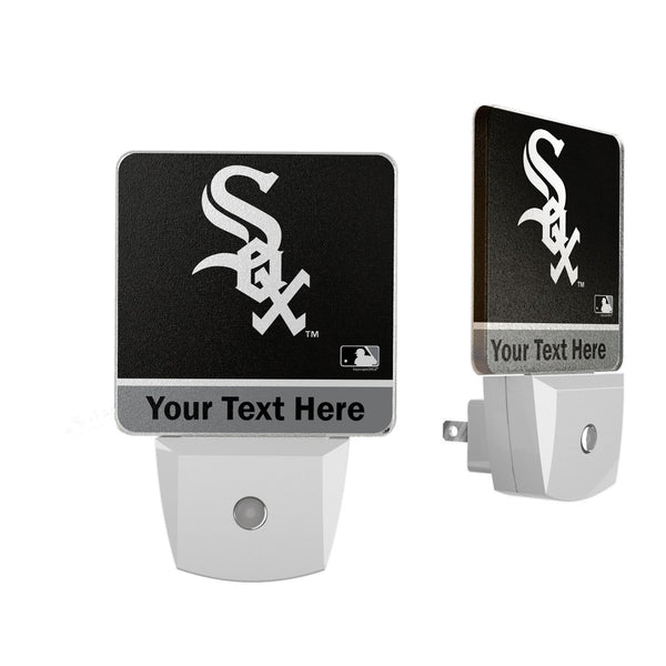 Chicago White Sox Personalized Endzone Solid Night Light 2-Pack