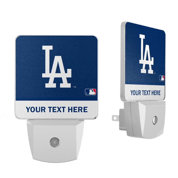 LA Dodgers Personalized Endzone Solid Night Light 2-Pack